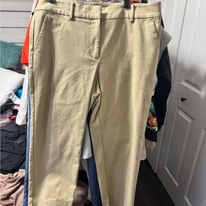LOFT Khaki Riviera Slim Pants